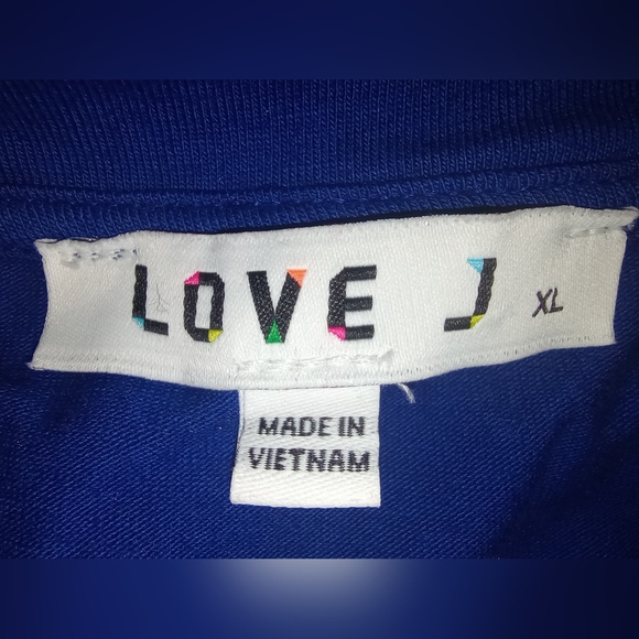 Love J Royal Blue Shredded Crop Top - Picture 7 of 10